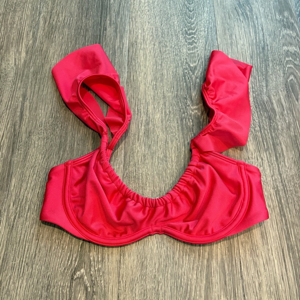 Abercrombie & Fitch Vibrant Pink Bikini Top Size XS